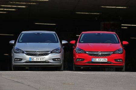 Opel Astra 1.6 CDTI gegen Opel Astra 1.0 DI Turbo