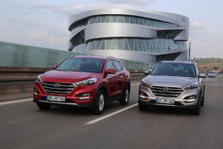 Hyundai Tucson 2.0 CRDI gegen Hyundai Tucson 1.6 GDI