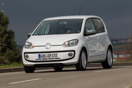 VW Up 1.0 White, Frontansicht