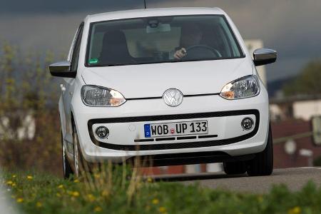 VW Up 1.0 White, Frontansicht