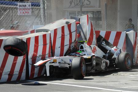 Sergio Perez GP Monaco Crashs 2011