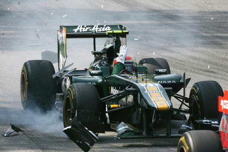 Jarno Trulli GP Italien Crashs 2011