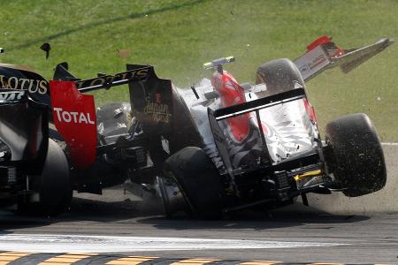 Tonio Liuzzi GP Italien Crashs 2011