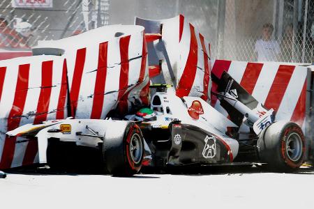 Sergio Perez GP Monaco Crashs 2011