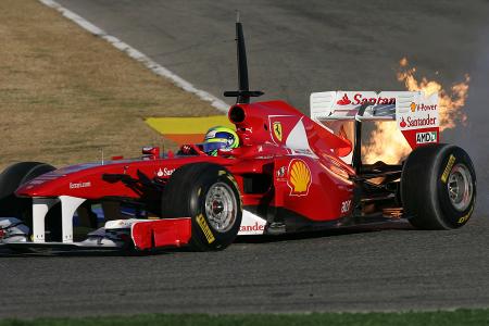 Felipe Massa Test Crashs 2011