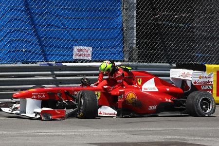 Felipe Massa GP Monaco Crashs 2011