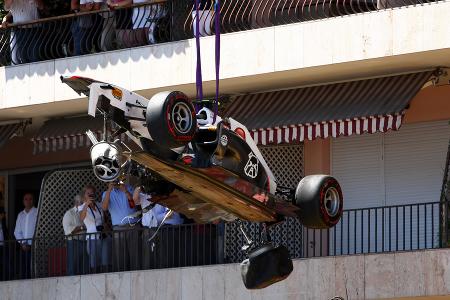 Sergio Perez GP Monaco Crashs 2011