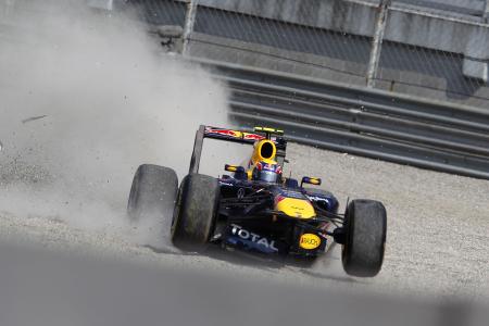 Mark Webber GP Italien Crashs 2011