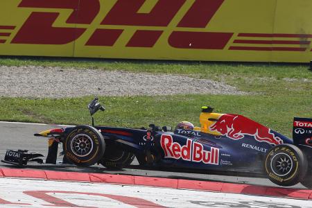 Mark Webber GP Italien Crashs 2011