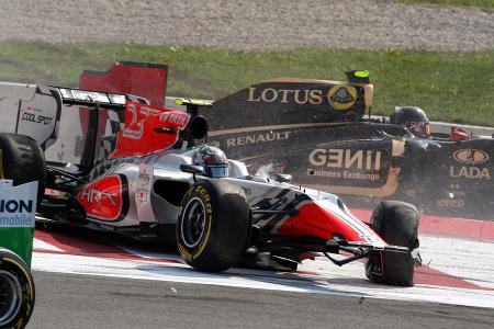 Tonio Liuzzi GP Italien Crashs 2011