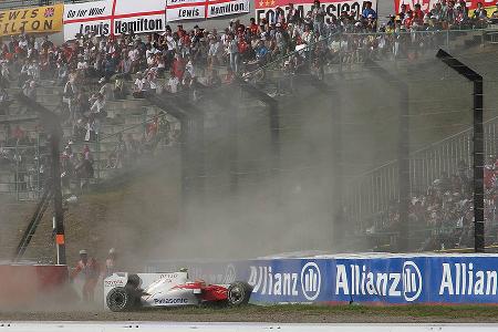 Timo Glock Suzuka Crash