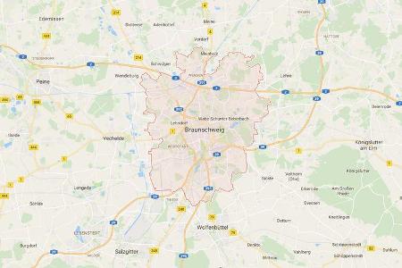 Karte Braunschweig
