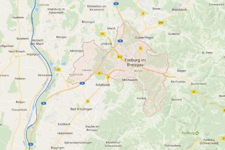 Karte Freiburg i. B.