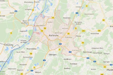 Karte Karlsruhe