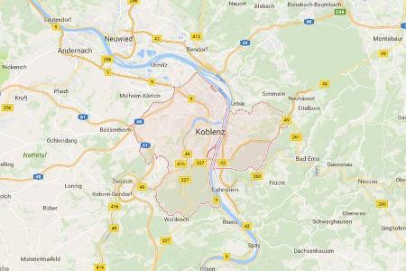 Karte Koblenz