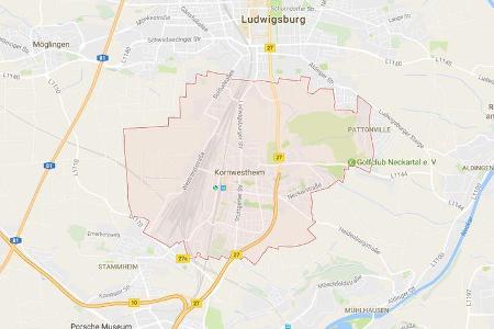 Karte Kornwestheim