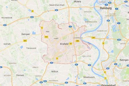 Karte Krefeld