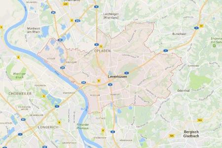 Karte Leverkusen
