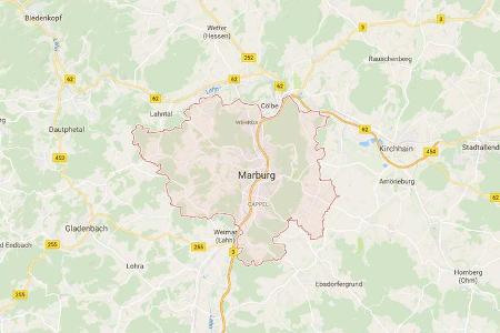 Karte Marburg