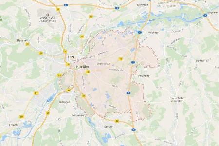 Karte Neu-Ulm
