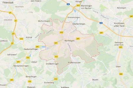 Karte Nürtingen