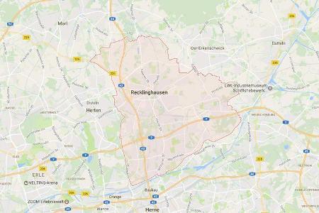 Karte Recklinghausen