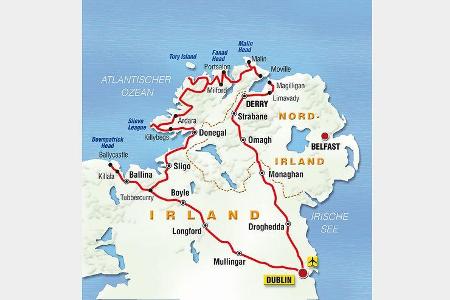 Die Grafschaften Sligo und Donegal im Westen und Nordwesten Irlands sind ein Konglomerat aus unberührten Berg- und Moorlands...