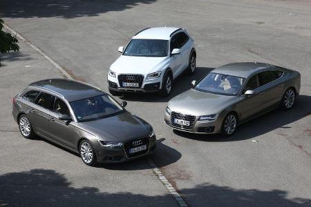 Audi A6 Avant, A7, Q5, Gruppenbild Audi A6 Avant, A7, Q5, Gruppenbild