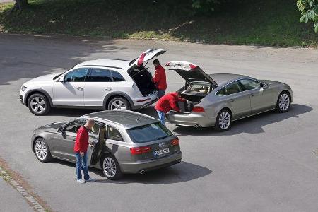 Audi A6 Avant, A7, Q5, Gruppenbild