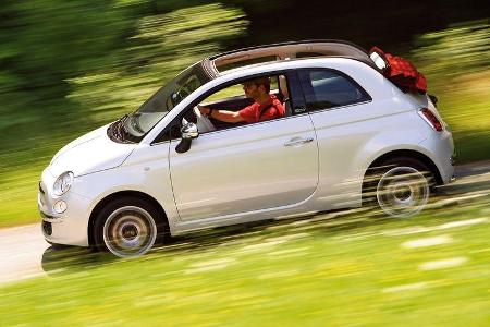 Fiat 500C, Seitenansicht