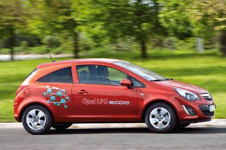 Opel Corsa LPG, Seitenansicht