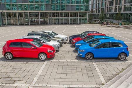 VW Polo 1.2 TSI, VW Golf 1.2 TSI, Seitenansicht