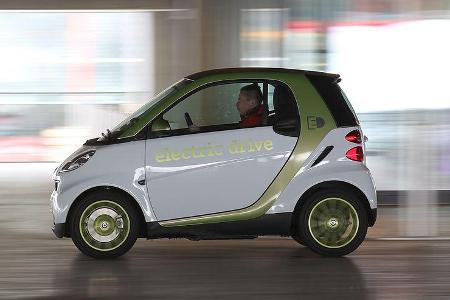 Mitsubishi i-Miev und Smart Fortwo ED