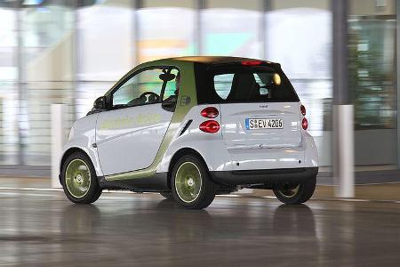 Mitsubishi i-Miev und Smart Fortwo ED
