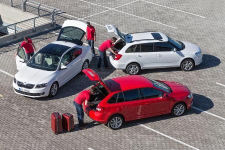 Skoda Fabia Combi, Rapid Spaceback, Octavia
