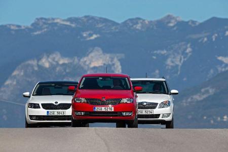 Skoda Fabia Combi, Rapid Spaceback, Octavia