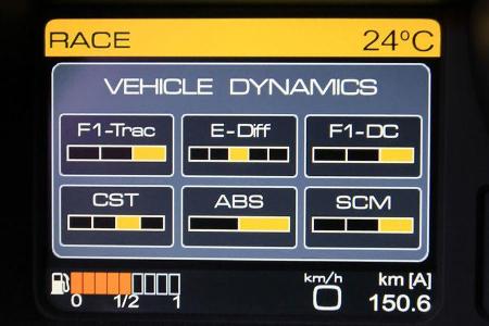 Ferrari 458 Italia, Display