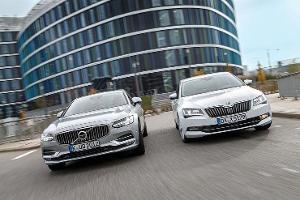 Skoda Superb und Volvo S90 im Vergleich