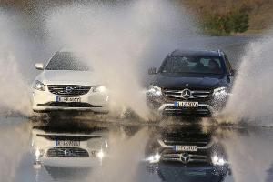 Mercedes GLC 250 d und Volvo XC60 D5 im Vergleich
