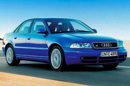 Der erste Audi S4 auf Basis des A4 kam mit der Baureihe B5. Durch den doppelt aufgeladenen 2,7 Liter V6-Motor erreicht der S...