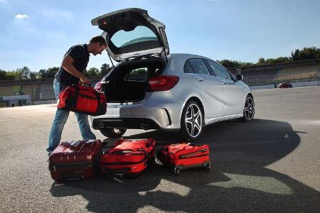 Mercedes A 200 CDI AMG Sport, Kofferraum, Einpacken