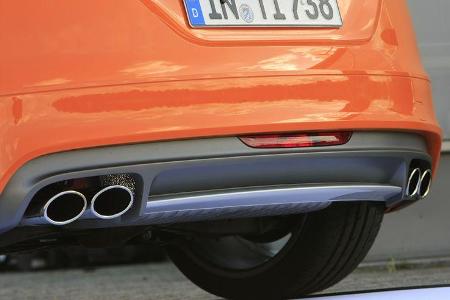Audi TTS Coupé 2.0 TFSI, Auspuff