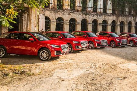Vor historischer Fassade: Audi Q2-Flotte in Havanna