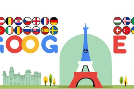 Die Suchmaschine Google feiert mit einem Doodle den Beginn der Fußball-Europameisterschaft 2016 Die Suchmaschine Google feiert mit einem Doodle den Beginn der Fußball-Europameisterschaft 2016