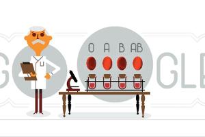 Google Doodle für Karl Landsteiner