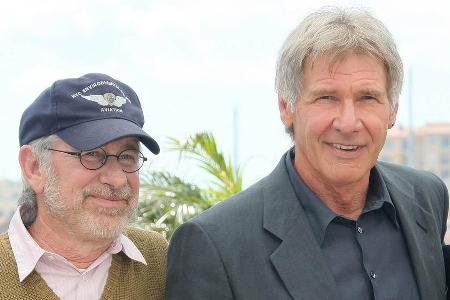 Dreamteam: Steven Spielberg (l.) und Harrison Ford