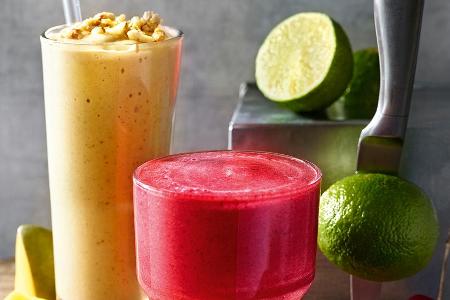 Die Qual der Smoothie-Wahl: Cold Mango-Lassi und Limette-Apfel-Kirsch