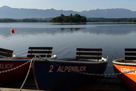 Eines der wärmsten Badegewässer in Bayern: der Staffelsee