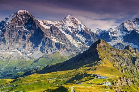 Eine imposante Kulisse im Berner Oberland: Eiger, Mönch und Jungfrau