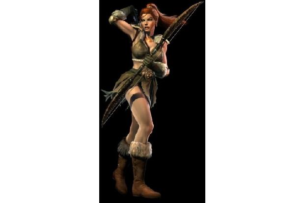 Unbekannte Schönheit aus dem Online-Rollenspiel 